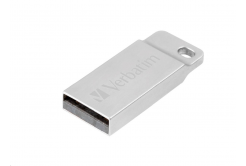 VERBATIM Flash Disk 64GB Metal Executive, USB 2.0, srebrna