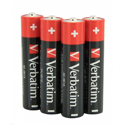 VERBATIM Baterie alkaliczne AAA, 4 szt. - Shrink, LR3