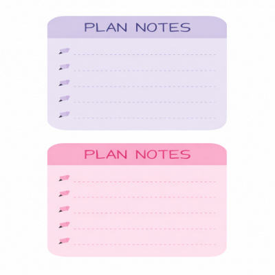 Niimbot A2A88398001, 50x75mm, 100szt., lista zadań, kolorowe etykiety samoprzylepne