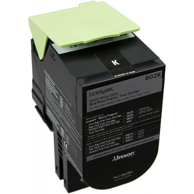 Lexmark 80C20K0 czarny (black) toner oryginalny