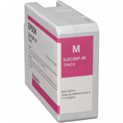 Epson SJIC36P-M C13T44C340 dla ColorWorks, purpurowy (magenta) tusz oryginalna