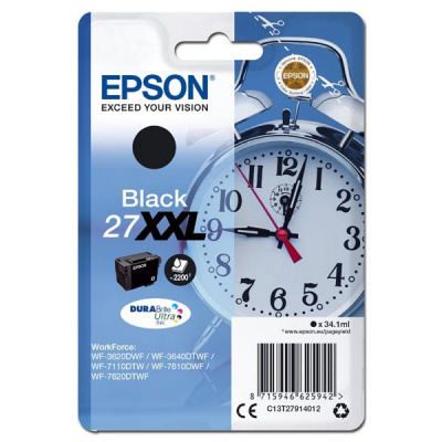 Epson 27XXL C13T27914012 czarny (black) tusz oryginalna