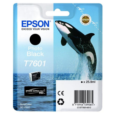 Epson T7601 C13T76014010 foto czarny (photo black) tusz oryginalna