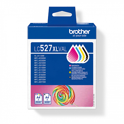 Brother LC-527XLVAL kolorowa (CMYK) tusz oryginalna