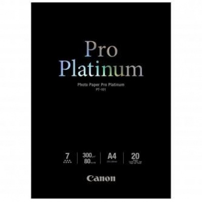 Canon PT-101 Photo Paper Pro Platinum, papier fotograficzny, błyszczący, biały, A4, 300 g/m2, 20 szt.