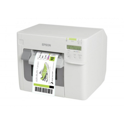 Epson ColorWorks C3500 C31CD54012CD, kolorowa drukarka etykiet, cutter, disp., USB, Ethernet, NiceLabel, white