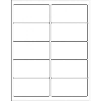 Samoprzylepne etykiety 105 x 57 mm, 10 etykiet, A4, 100 arkuszy