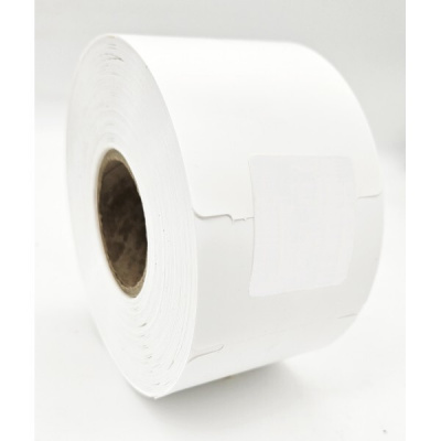 Nieprzylepne etykiety PVC, 58x101 mm, 500 szt., dla TTR, biały, rolka