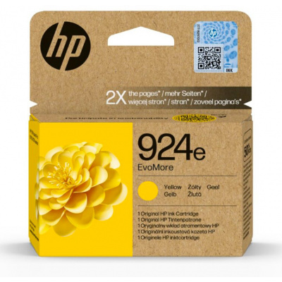HP 924e 4K0U9NE#CE1 żółty (yellow) tusz oryginalna, po upływie terminu ważności