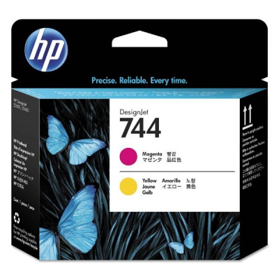 HP głowica drukująca oryginalna F9J87A, No.744, magenta/yellow, HP DesignJet Z5600, DesignJet HD Pro MFP