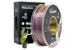 Smart Print FG-S108-E1, 3D filament, PLA Silk, 1,75mm, 1000g, Tri Color, Wielokolorowy (Black, Gold, Purple)