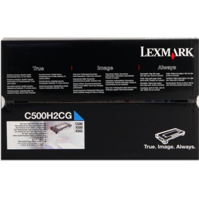Lexmark C500H2CG błękitny (cyan) toner oryginalny