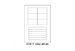 Samoprzylepne etykiety 76 x 45,5 mm, 12 etykiet, A4, 100 arkuszy