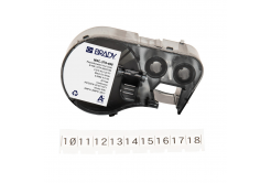 Brady M4C-375-498 / 170784, 9.53 mm x 6.10 m, Winyl, czarny druk / biały podkład