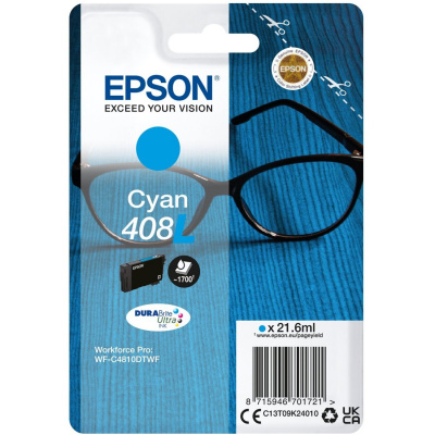 Epson 408L C13T09K24010 błękitny (cyan) tusz oryginalna