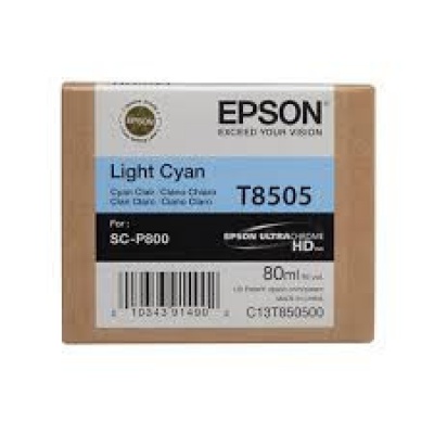 Epson T8505 jasno błękitny (light cyan) tusz oryginalna