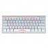 Marvo KG962G WH EN - R, klawiatura US, gamingowa, mechaniczna typu przewodowa (USB), biała, RGB, czerwone przełączniki