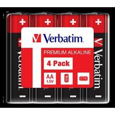VERBATIM Baterie alkaliczne AA, 4 szt. - Shrink