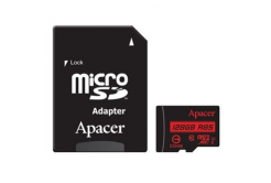 Apacer karta pamięci Secure Digital Card V10, 128GB, micro SDXC, AP128GMCSX10U5-R, UHS-I U1 (Class 10), z adapterem