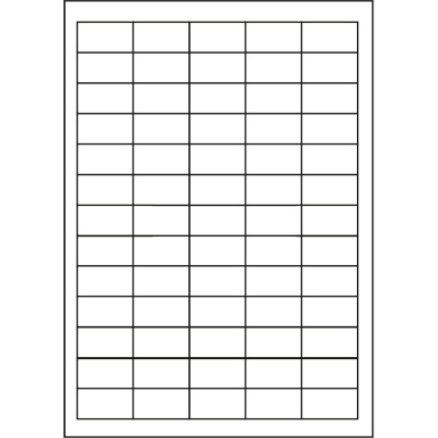 Samoprzylepne etykiety 38 x 21,2 mm, 65 etykiet, A4, 1000 list