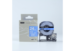 Epson LK-SD24BW, 24mm x 9m, biały druk / niebieski podkład, taśma zamiennik
