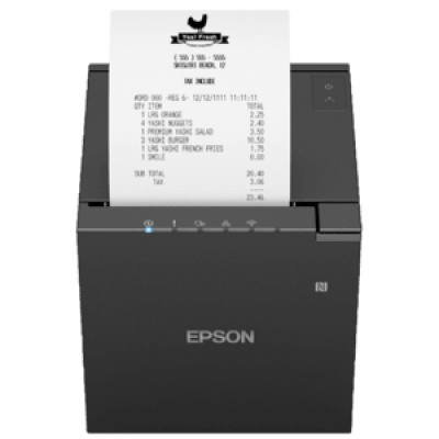 Epson TM-m30III, 8 dots/mm (203 dpi), cutter, USB, USB-C, BT, Ethernet, Wi-Fi, black