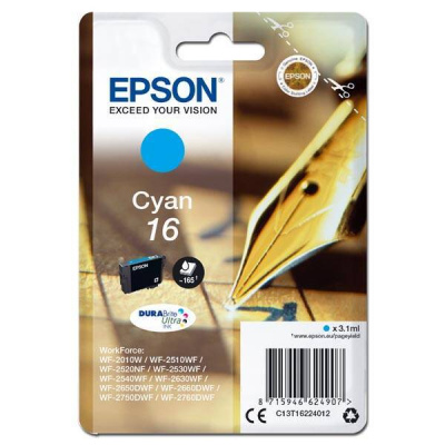 Epson 16 C13T16224012 błękitny (cyan) tusz oryginalna