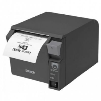 Epson TM-T70II C31CD38032 drukarka fiskalna, USB + serial, czarny, řezačka, se zdrojem