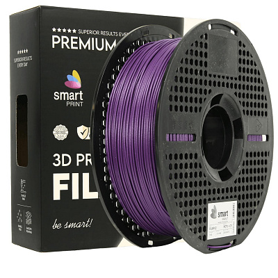 Smart Print FG-S213-E1, filament 3D, PETG + CF, 1,75 mm, 1000 g, Fioletowy (Purple)