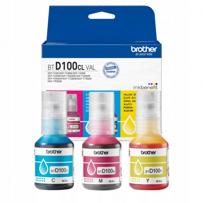 Brother BTD100CLVAL kolorowy (color) multipack oryginalnych kartridży