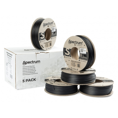 Spectrum 80757 3D filament, 5PACK PLA Carbon Set, 1,75mm, 5x250g, Czarny (Black)