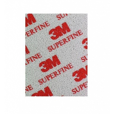 3M Brusná houba pro jemné broušení - Superfine, 115 mm x 140 mm (03810)
