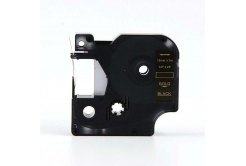 Taśma zamiennik Dymo 53724, 24mm x 7m, złoty druk / biały podkład