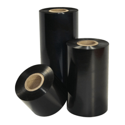 Honeywell Thermal transfer ribbon, TMX 1305, Wax, 110 mm, 25.4 mm, 300 m, 10 Rolls/Box, Outside, Flat-Head, Black
