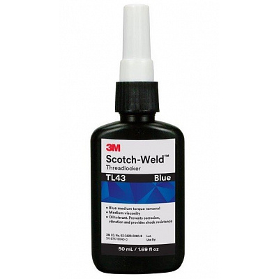 3M TL43 Scotch-Weld™ - do tymczasowego zabezpieczania gwintów 50 ml
