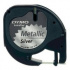 Dymo LetraTag 91208 S0721730 12mm x 4m czarny druk / srebrny podkład taśma oryginalna metaliczna