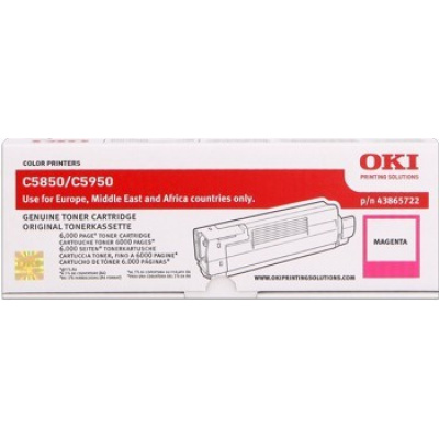OKI 43865722 purpurowy (magenta) toner oryginalny