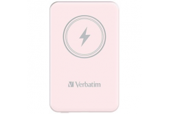 Verbatim 32243 power bank z funkcją ładowania bezprzewodowego, 5V, 5 000mAh, różowy