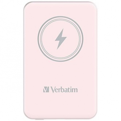 Verbatim 32243 power bank z ładowaniem bezprzewodowym, 5V, 5 000mAh, różowy