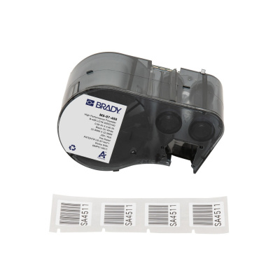 Brady M5-97-488 / 170887, 22.86 mm, Polyester, czarny druk / biały podkład