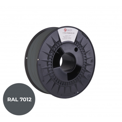 C-Tech 3DF-P-ASA1.75-7012 3D filament, PREMIUM LINE, ASA, RAL7012, 1,75mm, 1000g, Szary bazaltowy (Basalt grey)