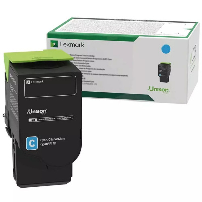 Lexmark 75M20C0 błękitny (cyan) toner oryginalny