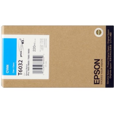 Epson T603200 błękitny (cyan) tusz oryginalna