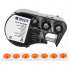 Brady M4-83-499-RD-BK / 170806, 12.70 mm, Nylon, czarny druk / czerwony podkład