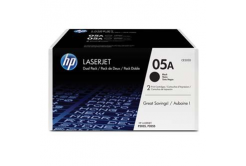 HP 05A CE505AD czarny (black) toner oryginalny, 2szt.