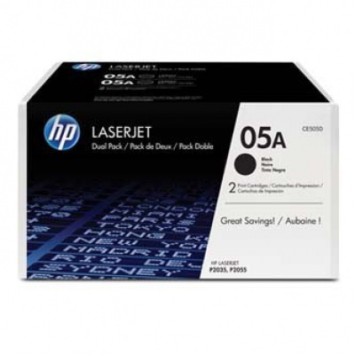 HP 05A CE505AD dvojbalení czarny (black) toner oryginalny
