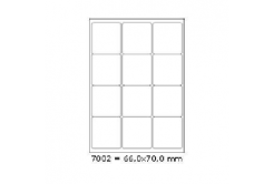 Samoprzylepne etykiety 66 x 70 mm, 12 etykiet, A4, 100 arkuszy 