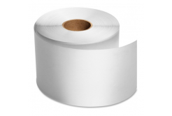 Samoprzylepne foliowe (polyethylen) etykiety, 100mm x 35m, silny klej do TTR, białe, rolka