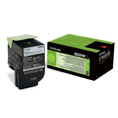 Lexmark 80C2HKE czarny (black) toner oryginalny