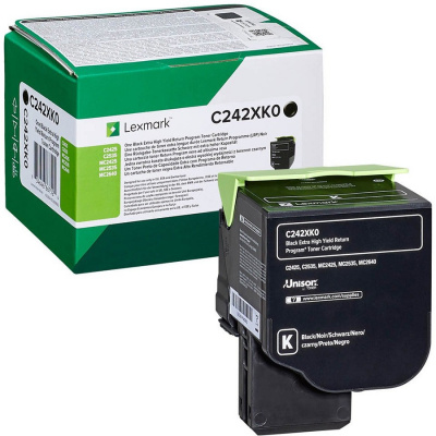 Lexmark C242XK0 czarny (black) toner oryginalny